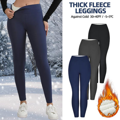 【LOCAL SHIPPING】CHRLEISURE 3PCS Thermal Thick Fleece Lined Leggings for Cold Winter Warm, High Waist Women'S Cozy Workout Wear Fleece Pants for Yoga Riding Casual Wear